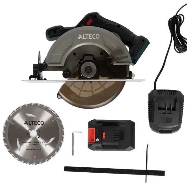 Пила циркулярная аккумуляторная Alteco CCS 20-165 Li BL, 20 В Li-ion 4 Ач, 165 мм