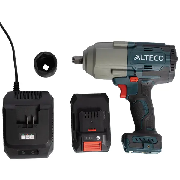 Гайковерт аккумуляторный ударный Alteco CIW 20-1000 LI BL, 20 В Li-Ion 5 Ач, 1000 Нм