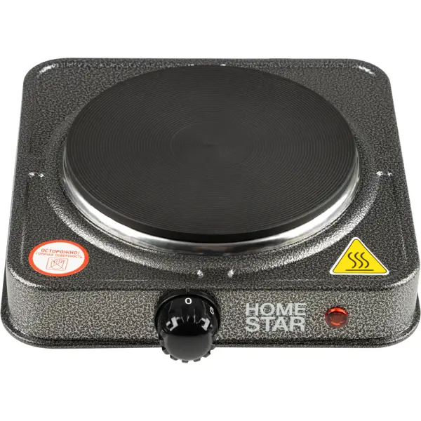 Электрическая настольная плита HomeStar HS-1102 24.6 см 1 конфорка цвет серый