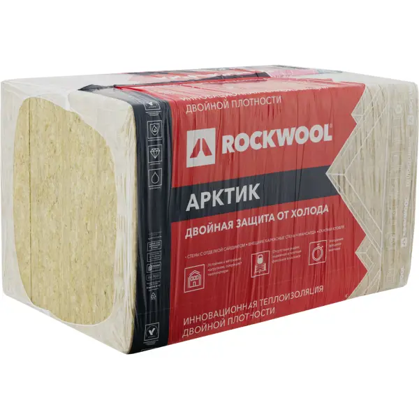 Утеплитель Rockwool Арктик 100 мм 5 шт 600x1000 мм 3 м²