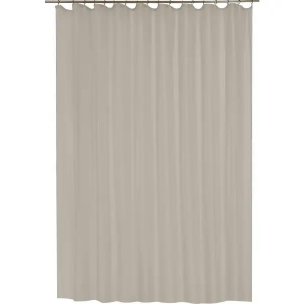 Тюль на ленте Inspire 300x280 см цвет серебро