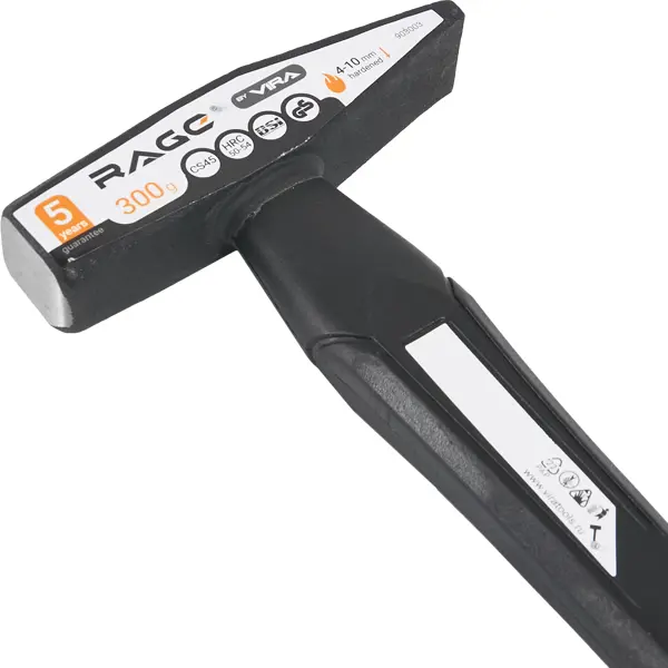 Молоток слесарный Rage 903003 фиберглассовая рукоятка 300 г