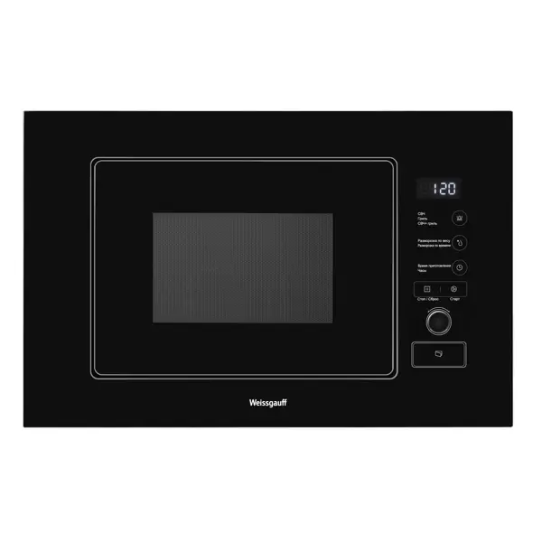Микроволновая Печь Weissgauff Bmwo-209 Pdb Встраиваемая 20л 59.5x34.4x38.2 См Сенсорное Управление Цвет Черный