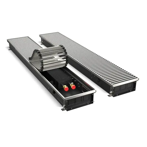 Конвектор внутрипольный Royal Thermo Atrium 90x200x1000 мм биметалл серый