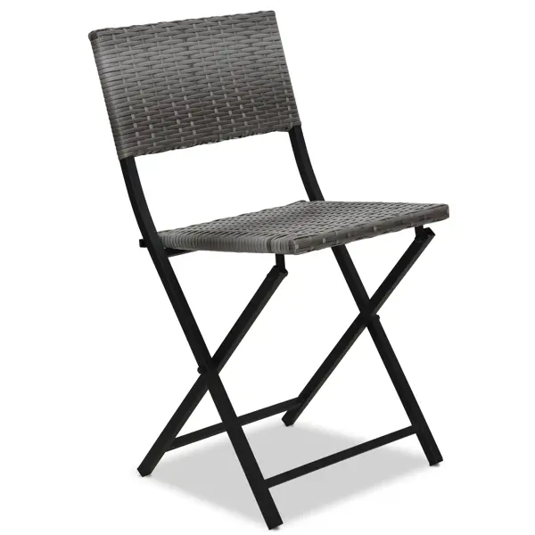 Стул складной Zena 46x102x13 см пластик серый