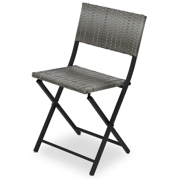 Стул складной Zena 46x102x13 см пластик серый