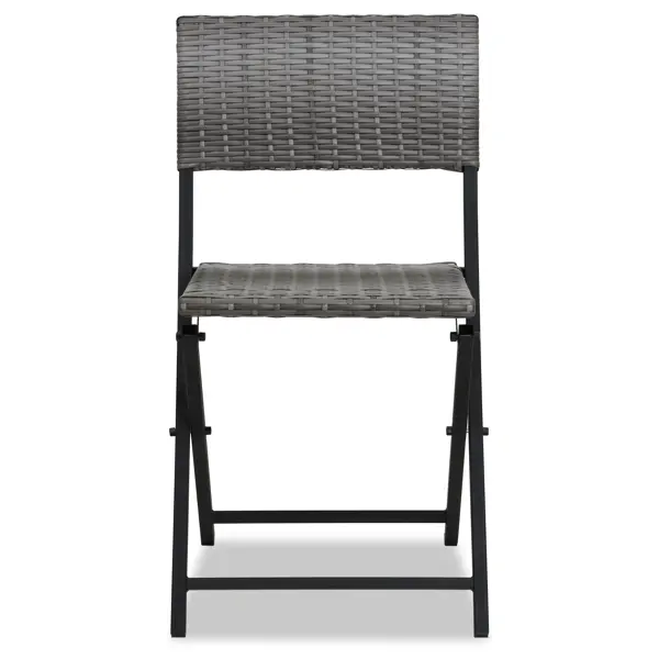 Стул складной Zena 46x102x13 см пластик серый