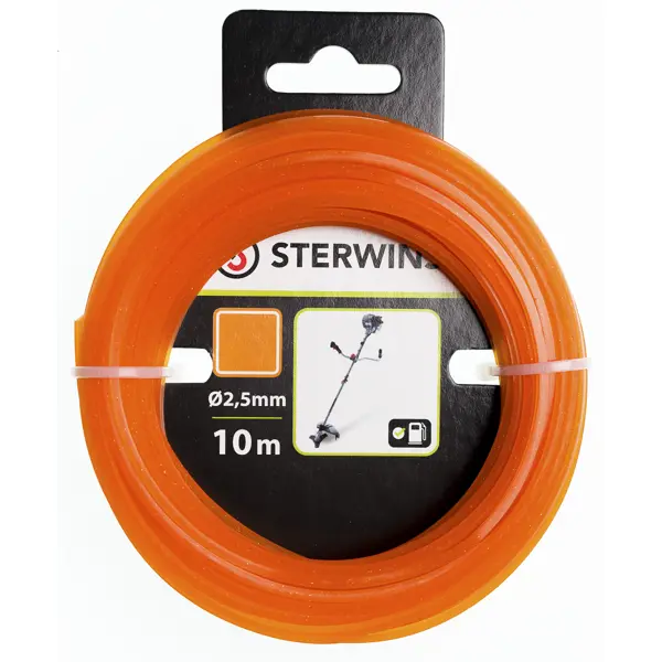 Леска для триммера Sterwins ø2.5 мм 10 м квадратная