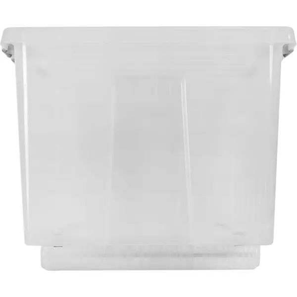Контейнер Rox Box 74x57x41 см 120 л полипропилен с крышкой и роликами цвет прозрачный