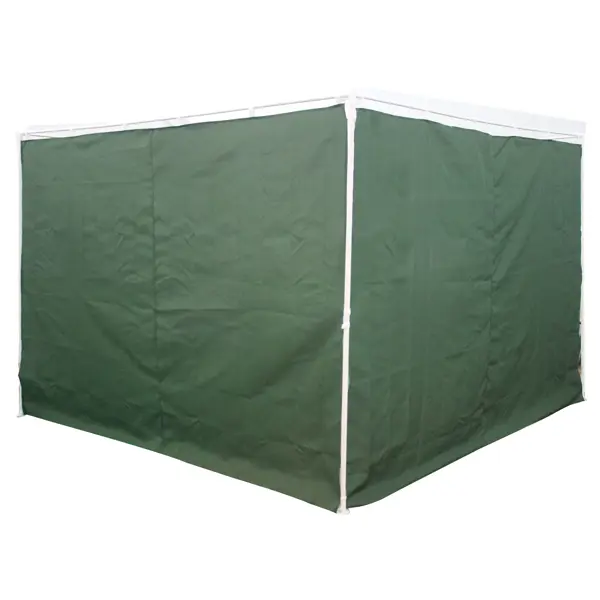 Шторы для тента 160G 3x2 м цвет тёмно-зелёный, 2 шт.
