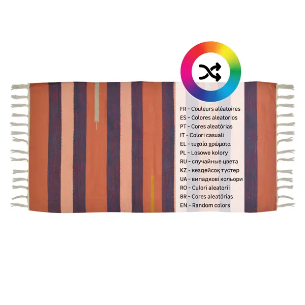 Коврик декоративный хлопок Inspire Naelie 55x100 см цвет мультиколор