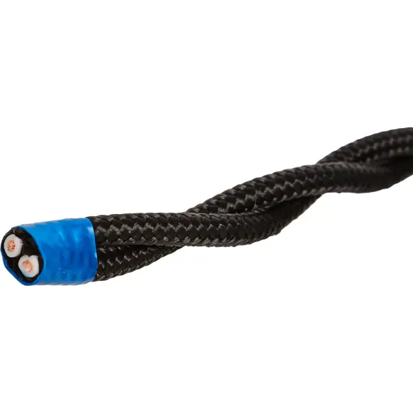 Ретро провод Electraline 2x1.5 20 м ГОСТ цвет черный