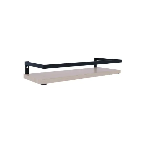 Полка настенная Pragmatic 15x40/15x35/15x30 см металл цвет чёрный 3 шт