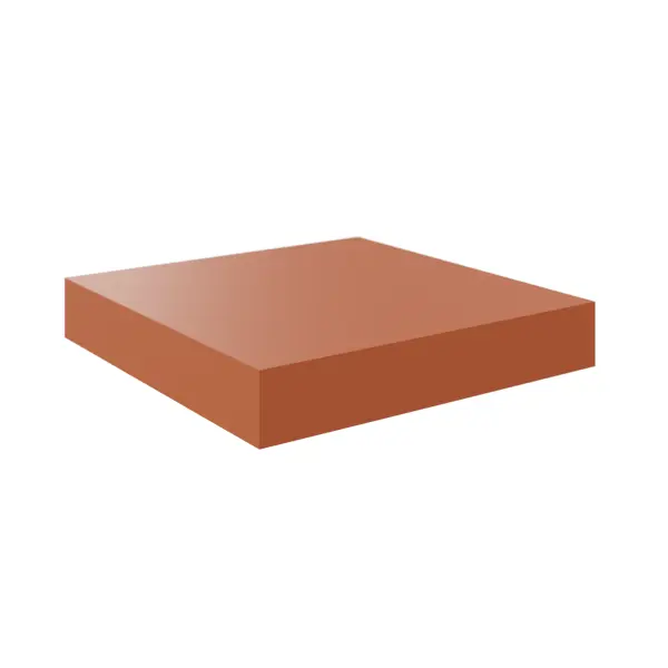 Полка настенная Spaceo Cotta 23x23.5 см МДФ цвет красный