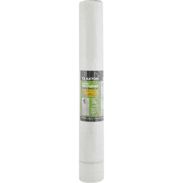 Сетка стеклотканевая фасадная 4x4 Axton 160 г/м² 1x30 м