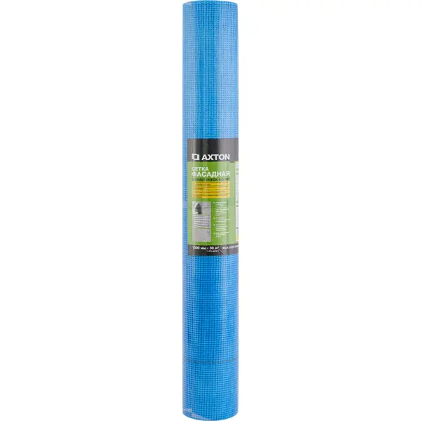 Сетка стеклотканевая фасадная 5x5 Axton 145 г/м² 1x30 м