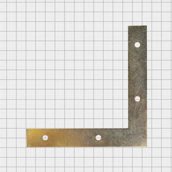 Оконный уголок NAZ 125x125x20x1.5 мм желтый цинк