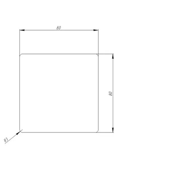Столб лестничный цельноламельный лиственница сорт Экстра прямой 80x80x1200 мм