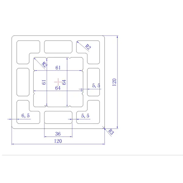 Опорный столб ДПК СМ Decking цвет Мербау 120x120x3000 мм