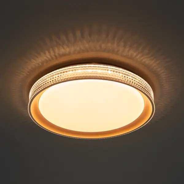 Светильник настенно-потолочный светодиодный Lumion Shiny 3054/EL 72 Вт регулируемый белый свет цвет прозрачный