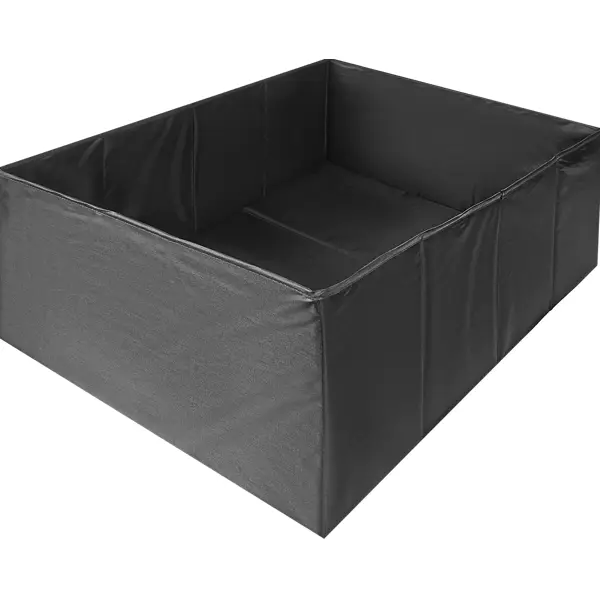 Короб для хранения без крышки 55x25x39 полиэстер цвет черный