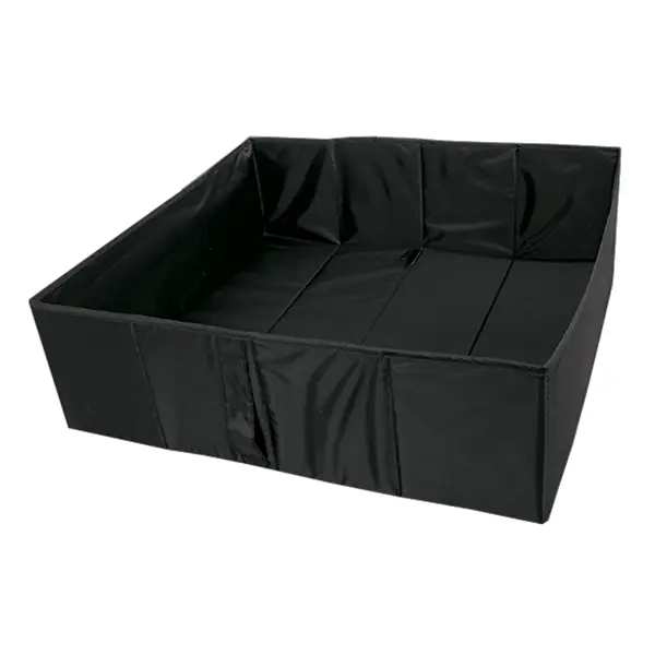 Короб для хранения с крышкой 55x18x39 см полиэстер цвет черный