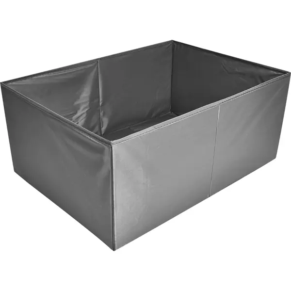 Короб для хранения без крышки 55x25x39 см полиэстер цвет серый