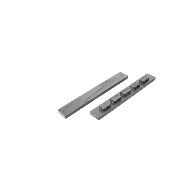 Заглушка для террасной доски T-Decks 150x20 мм ДПК цвет серый