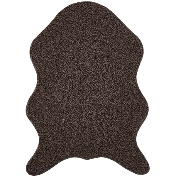 Ковер Teddy 60x90 см полиэстер цвет коричневый