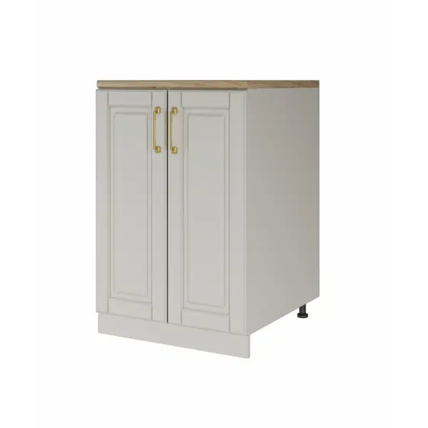 Кухонный шкаф напольный Лача 60x85x60 см МДФ цвет ванильный