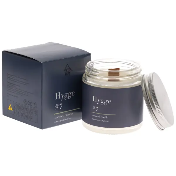 Свеча в стакане ароматизированная Hygge N7 Виноград мускат