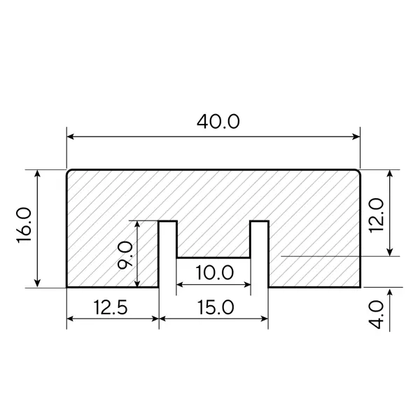 Рейка МДФ Дуб Тангент натуральный 280x4x1.6 см