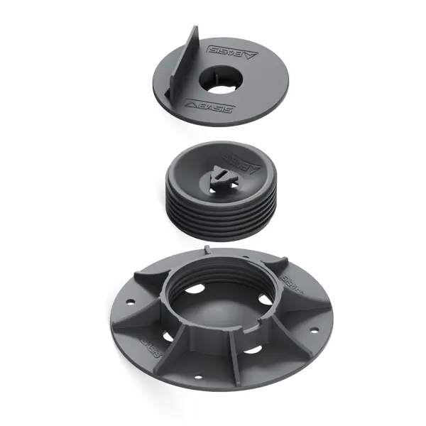 Опора для террасной доски T-Decks Professional 54-75 мм цвет черный