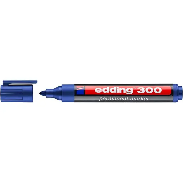 Маркер перманентный Edding 300-3 синий 1.5-3 мм