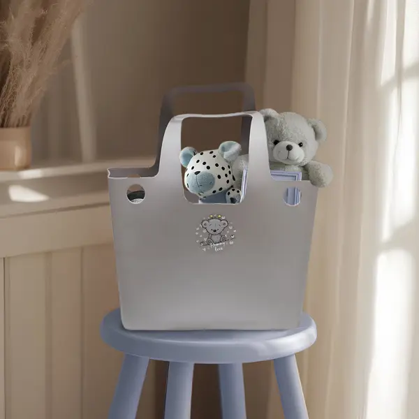 Корзина Berossi Mommy Love 11.06x34.36x28.0 см пластик дымчато-серый
