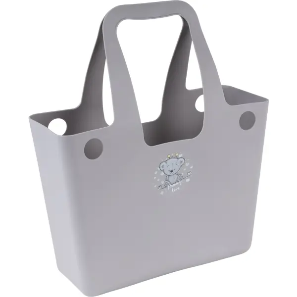 Корзина Berossi Mommy Love 11.06x34.36x28.0 см пластик дымчато-серый