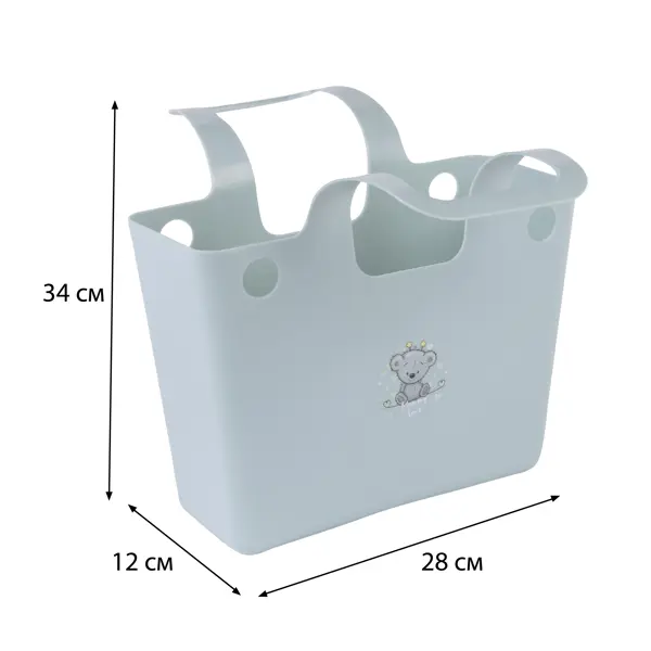 Корзина Berossi Mommy Love 11.06x34.36x28.0 см пластик серая мистерия