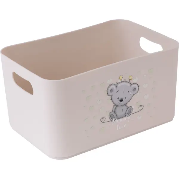 Корзина Berossi Mommy Love 15.79x12.12x22.74 см пластик платина