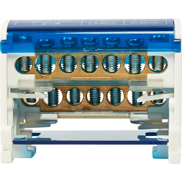Шина N TDM Electric на DIN-рейку в корпусе 2x7групп