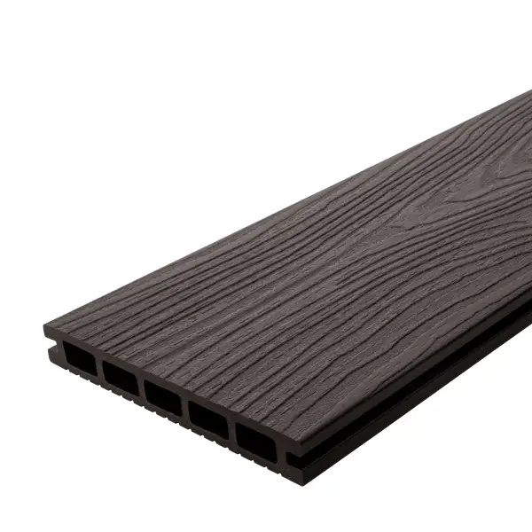 Террасная доска ДПК T-Decks цвет Венге 150x20x3000 мм двусторонняя вельвет/структура древесины 0.45 м²