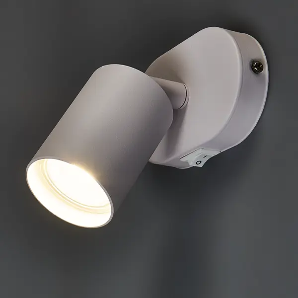 Спот поворотный Arte Lamp Aquarius 1 лампа GU10 4 м² цвет белый