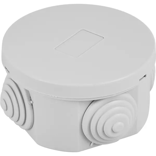 Распределительная коробка открытая Lexman D65x35 мм 4 ввода IP55 цвет серый
