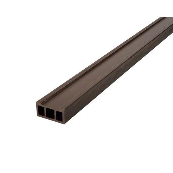 Профиль перил прямой ДПК T-Decks цвет Венге 45x90x3000 мм