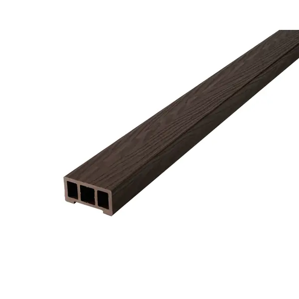 Профиль перил прямой ДПК T-Decks цвет Венге 45x90x3000 мм