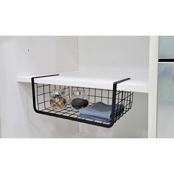 Корзина для хранения 36x14.5x25 см сталь черный