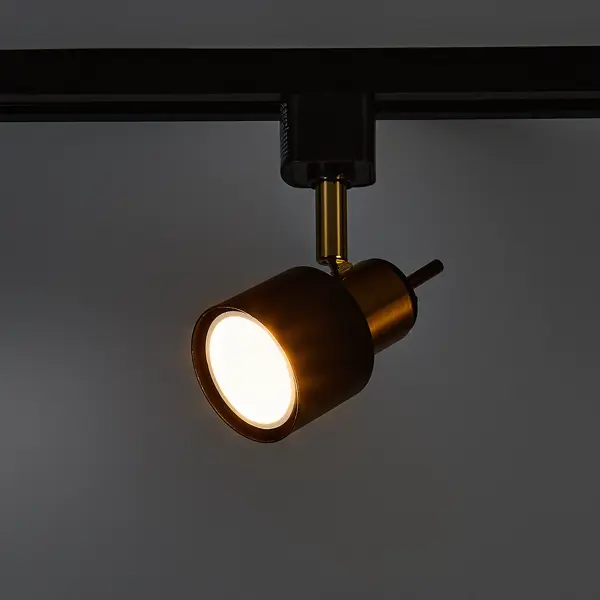 Трековый светильник Arte Lamp Almach со сменной лампой GU10 50 Вт 2 м² цвет черный