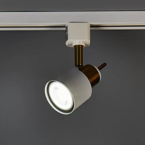 Трековый светильник Arte Lamp Almach со сменной лампой GU10 50 Вт 2 м² цвет белый