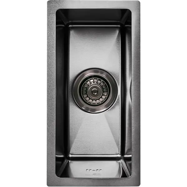 Мойка для кухни врезная М11B Delinia 20x40 см глубина чаши 17 см нержавеющая сталь цвет черный