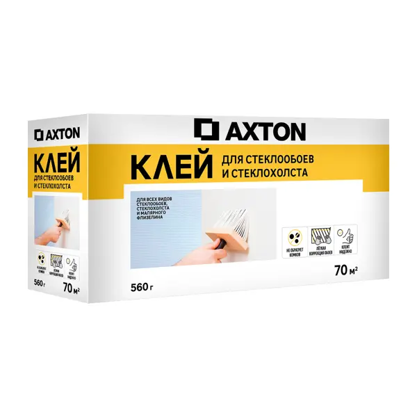 Клей для стеклообоев и стеклохолста Axton 70 м²