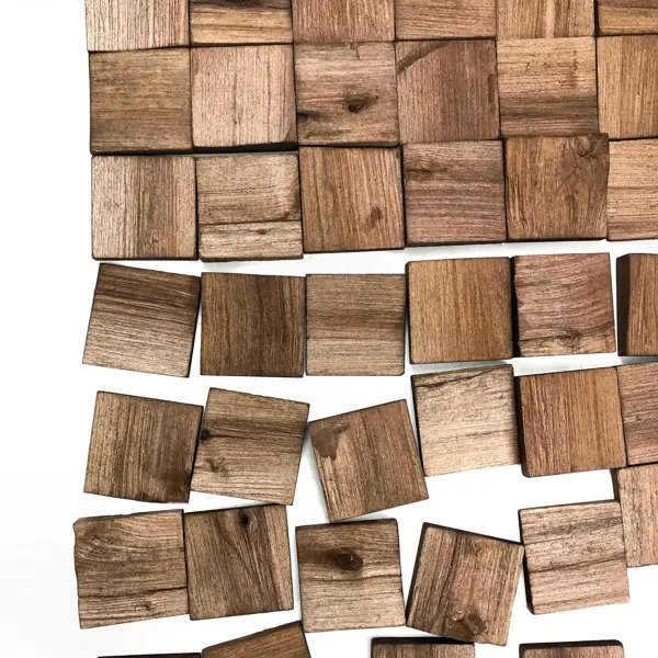 3D мозаика Arabesco Колотая береза под орех 80x80 мм 150 шт. 0.96 м²